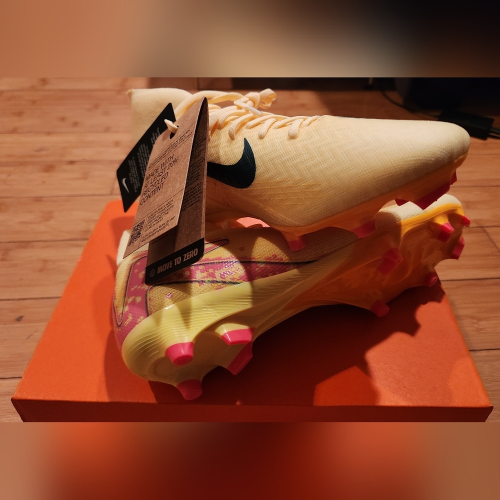 NEW Nike Mercurial Superfly Academy FG/MG Orange/Navy Blue Men's Size 8.5 Cleats